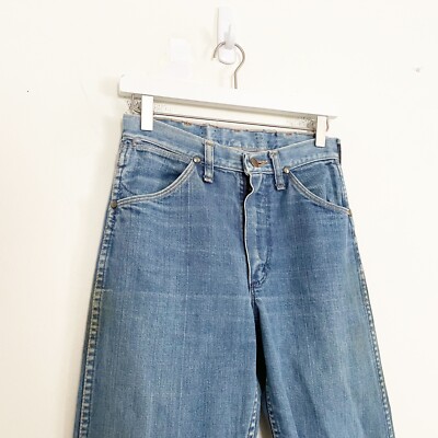 Vintage 60s Blue Bell Maverick Jeans Size 27x32 USA Made Indigo