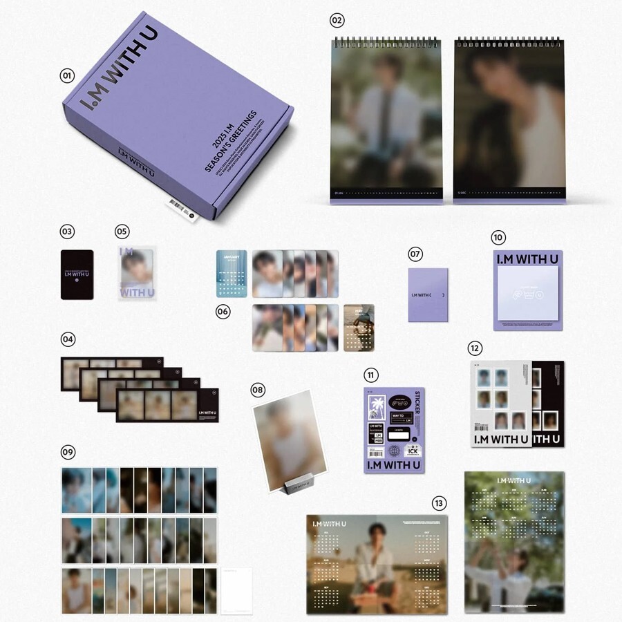 I.M WITH U 2025 SEASON’S GREETINGS/QR Card+Calendar+43 Card+6 Photo+2 Poster