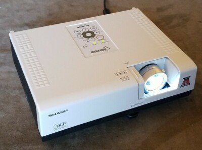 White Sharp PG-D2510X PC 3D Ready DLP 4:3 1080p HD Projector w/ Power Cord