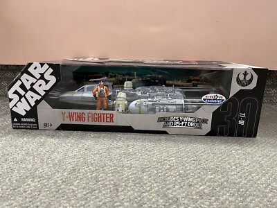 HASBRO STAR WARS Y-WING FIGHTER WITH PILOT AND