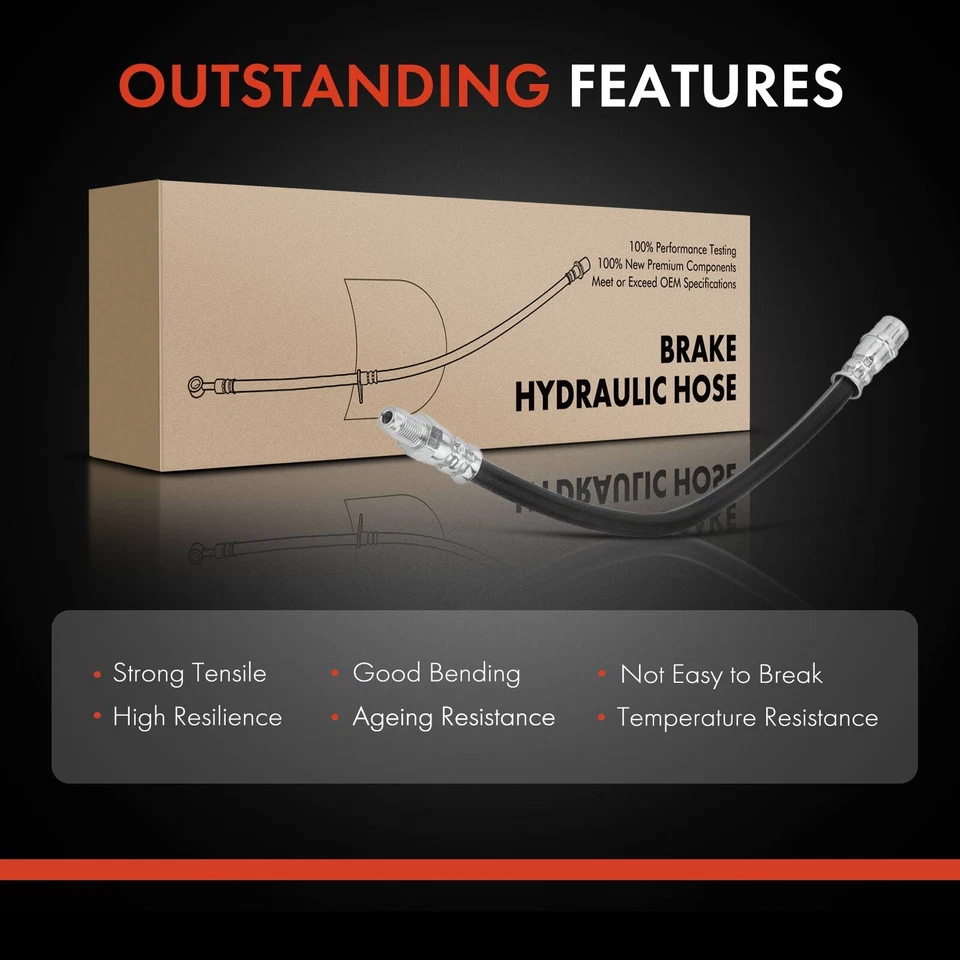 2x Manguera hidráulica de freno trasero izquierdo y derecho para Mercedes-Benz C220 C230 C240 C280 Foto 2 de 4