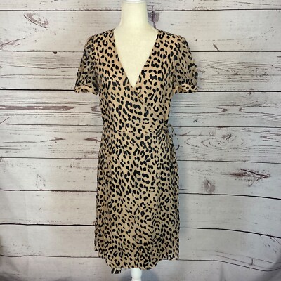 Alice Olivia Dress Womens Rosette Leopard Print Devor Mini