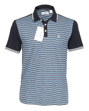 NWT ORIGINAL PENGUIN POLO shirt blue cotton jersey short sleeve USA 2XL