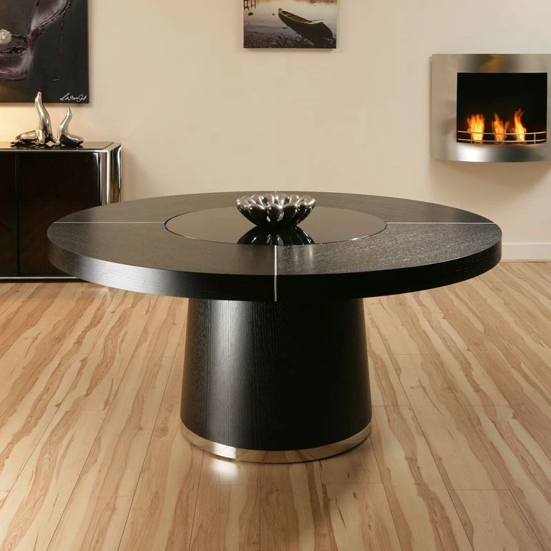 Large oak round dining table online