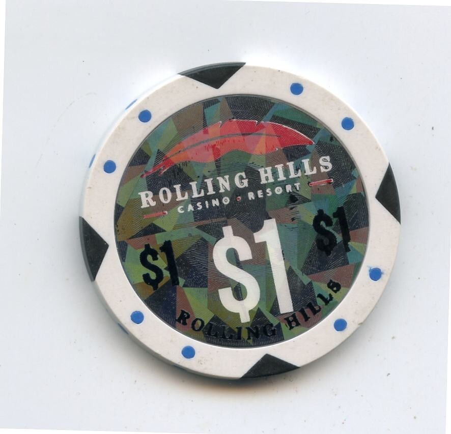 1.00 Chip from the Rolling Hills Casino Corning California 4 Black eBay