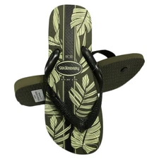 MSRP $29.99 NWT HAVAIANAS MEN'S GREEN BEACH THONG FLIP FLOPS SANDALS