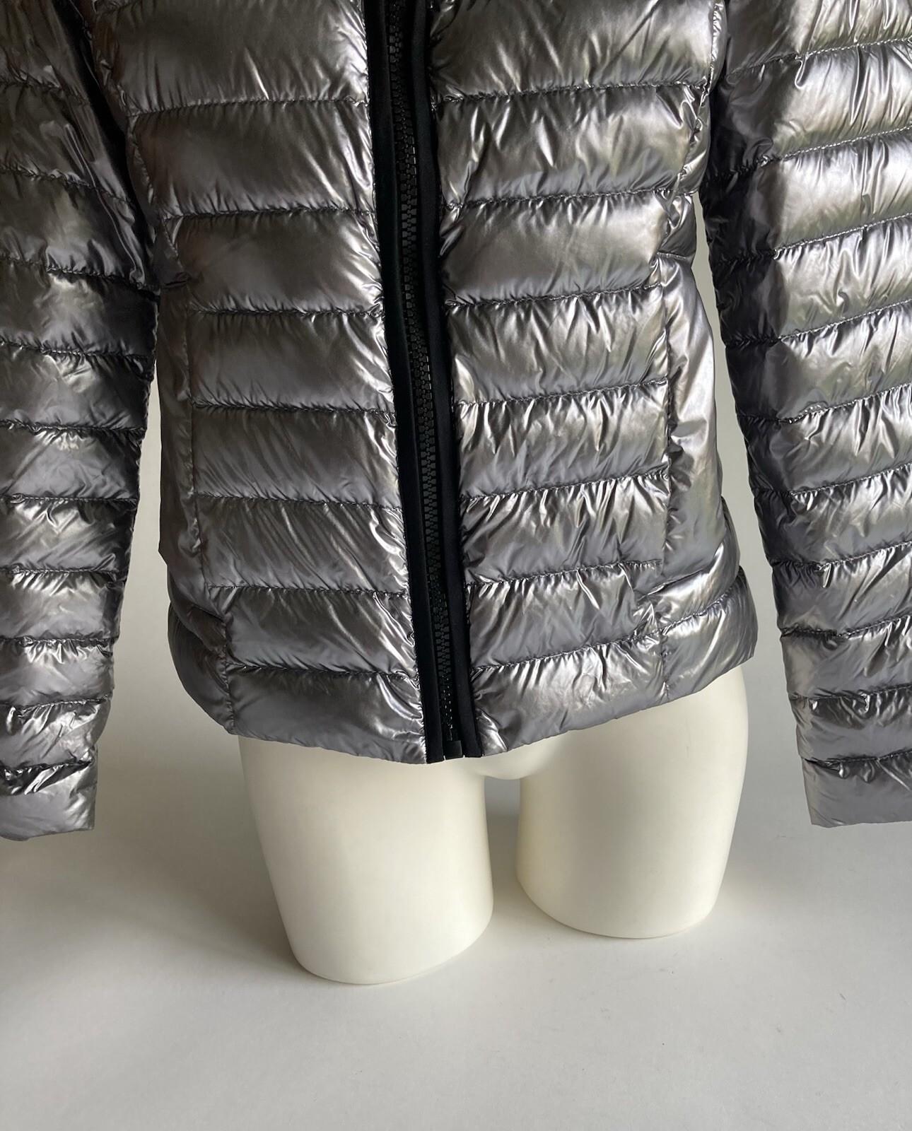 Coach Silver Grey Polyamide Duck Down Packable Ho… - image 3