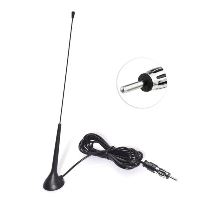 Bingfu Car Antenna Magnetic Base DIN Plug for Car Stereo Audio Radio Head Unit