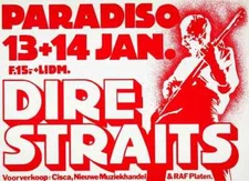 Dire Straits - 1982 - Paradiso - Amsterdam - Poster
