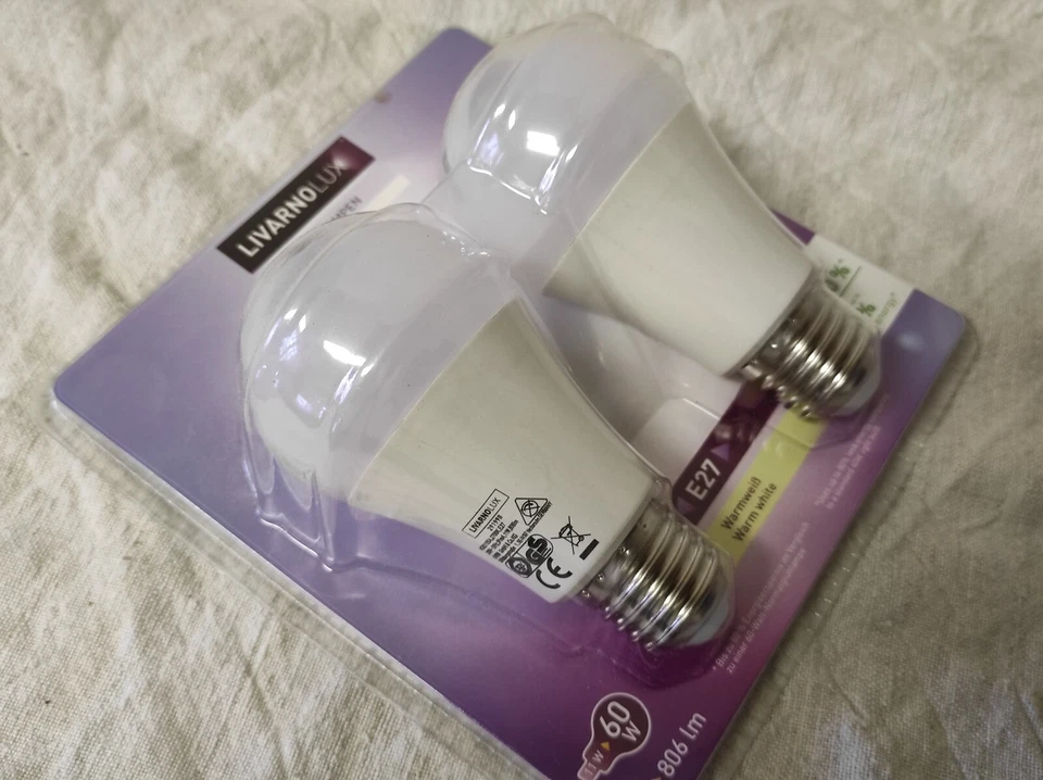 2 Ampoules Livarno Lux 11W-60W 230V E27 Led Bulbs - Photo 3/4