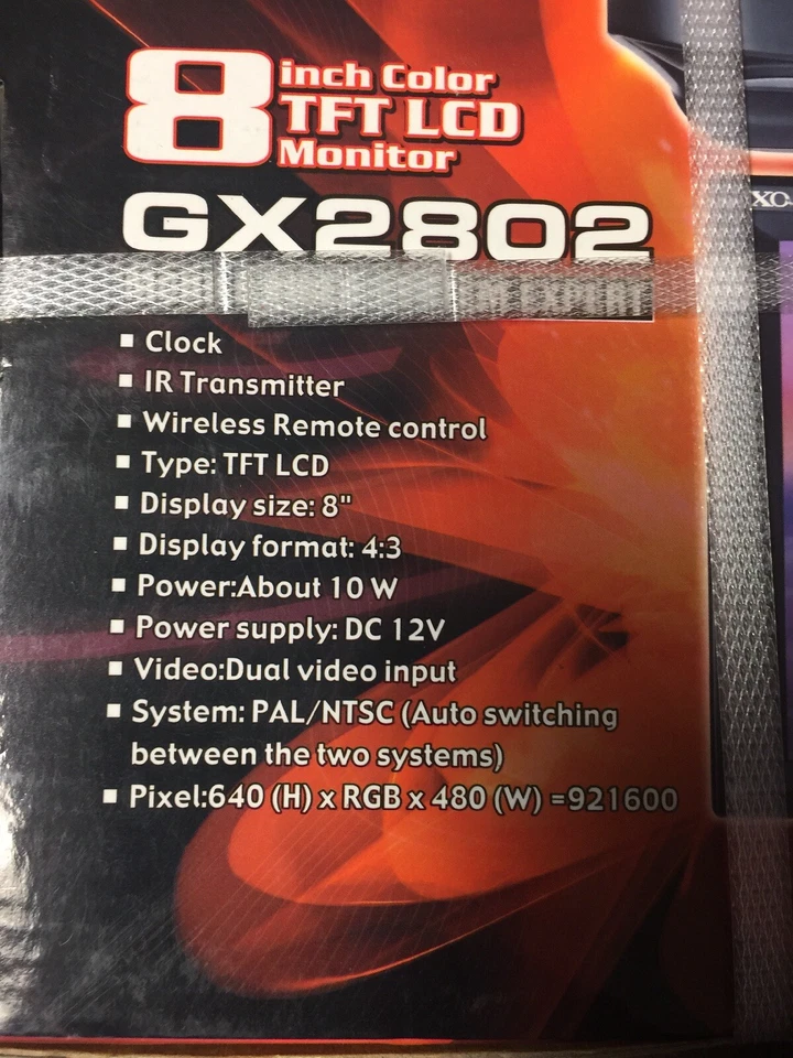 Xo Vision Gx2802 Mobile Video System 8 Inch Color TFT LCD Monitor - Image 2 of 3