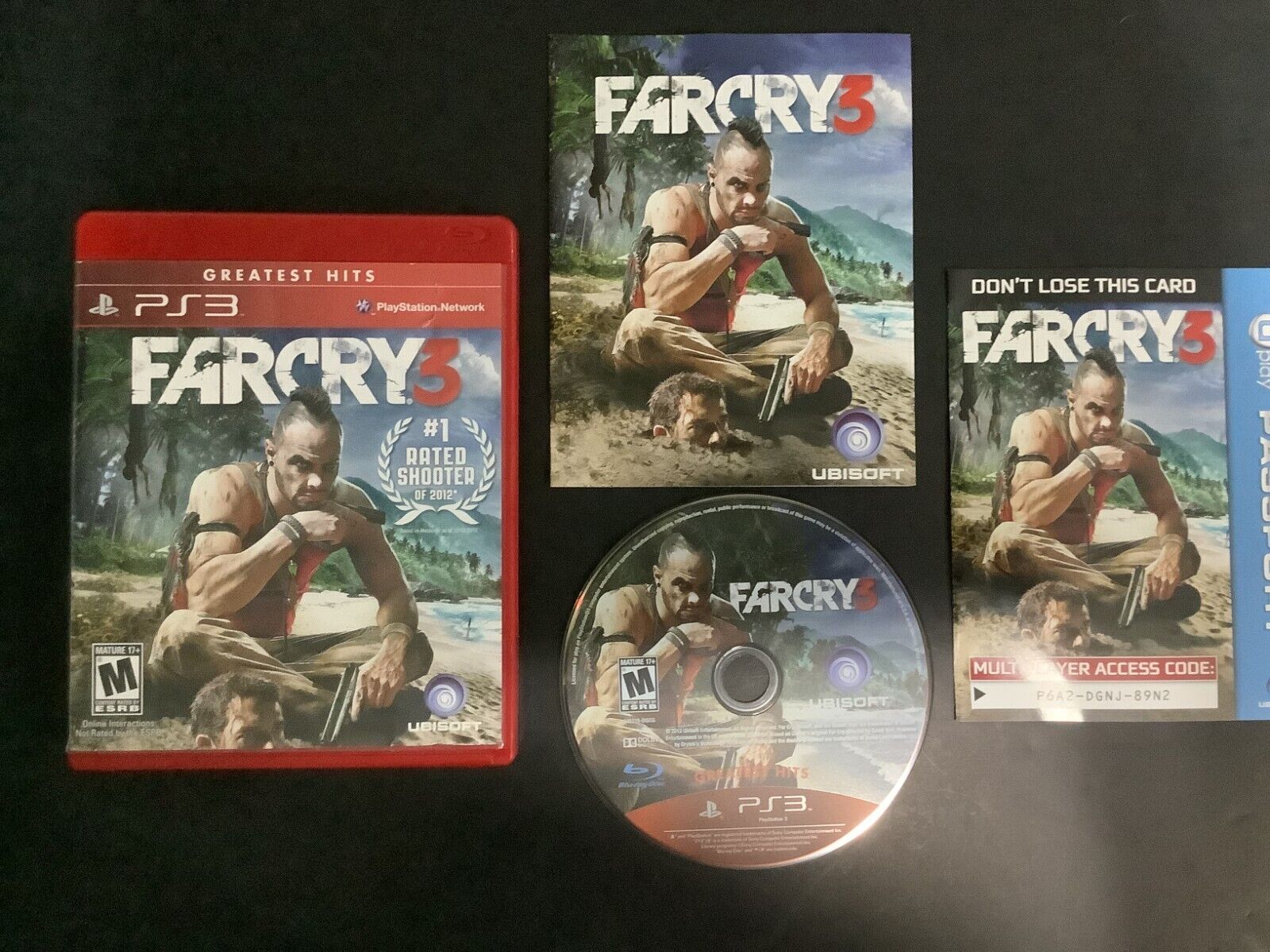 FAR CRY 3 PlayStation 3 w/ Manual Ubisoft Greatest Hits Action FARCRY PS3  8888346319