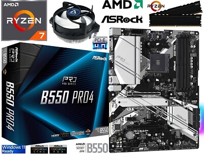 Aufrüstkit PC Bundle AMD Ryzen 7 5700X bis 64GB DDR4 mit ASRock B550 Pro4