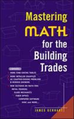 Mastering Math for the Building Trades Paperback James Gerhart