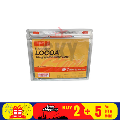 1 X LOCOA 40mg Transdermal Joint Pain Relief Free Shipping