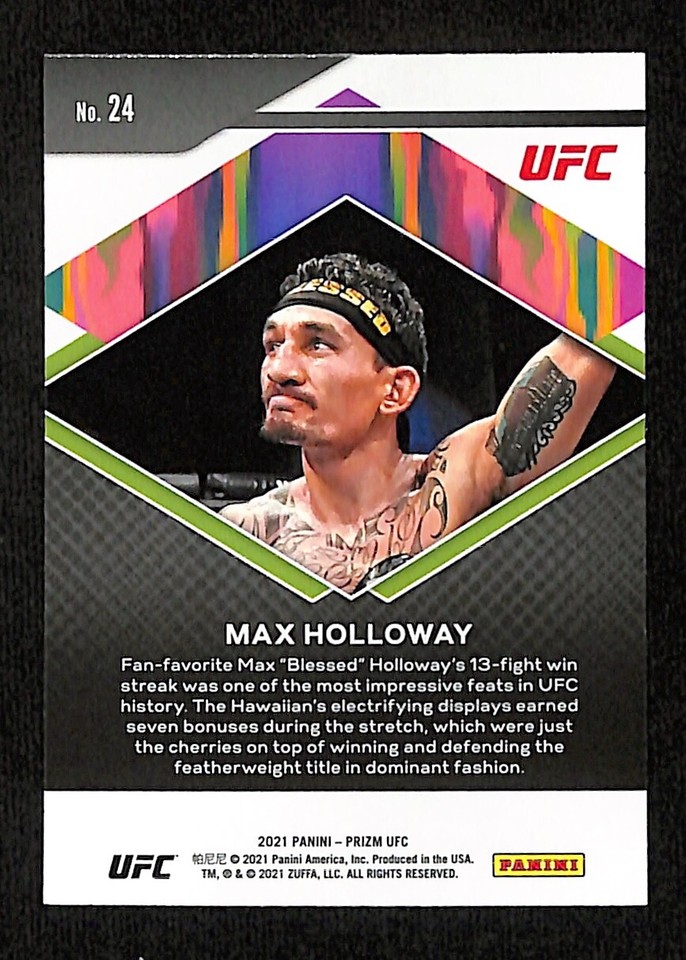 UFC Mma 2021 Panini Prizm K.O.Künstler Komplett Set Mit 25 Karten 1-25 Selten eB