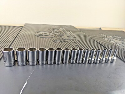 #ad #as832 Snap On 15pc 3 8quot; Drive Metric 6PT Semi Deep Socket Bonus Set 215FSMSY $339.95