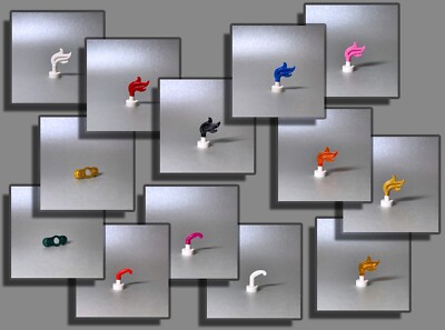 LEGO  - Feder Helmschmuck 5 Stück @ Epauletten Schulterklappen 4 Stück - NEU