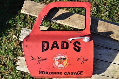 Texaco Service Station Tow Truck Door Tin Metal Sign - Garage - Gas ...