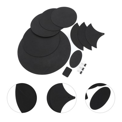 1 Set Practical Drum Dämpfers Praktische Drum - Schwarze