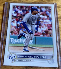 2022 Topps 18 Emmanuel Rivera   Kansas City Royals  Rookie Baseball Card NM. rookie card picture
