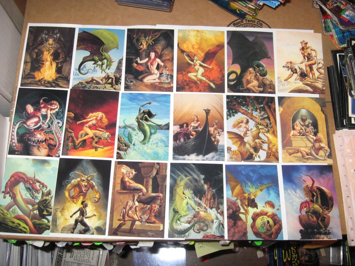 海外製ROWENA FANTASY ART TRADING CARDヴィンテージ Rowena (Rowena Morrill) Rowena Fantasy Art Trading Cards Box