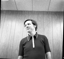 Vintage Negative B&W Med Format 1970's Yearbook Photo Male Men Teacher #117