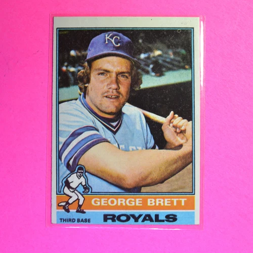 1976 TOPPS #19 GEORGE BRETT Kansas City Royals, HOF EX, no creases