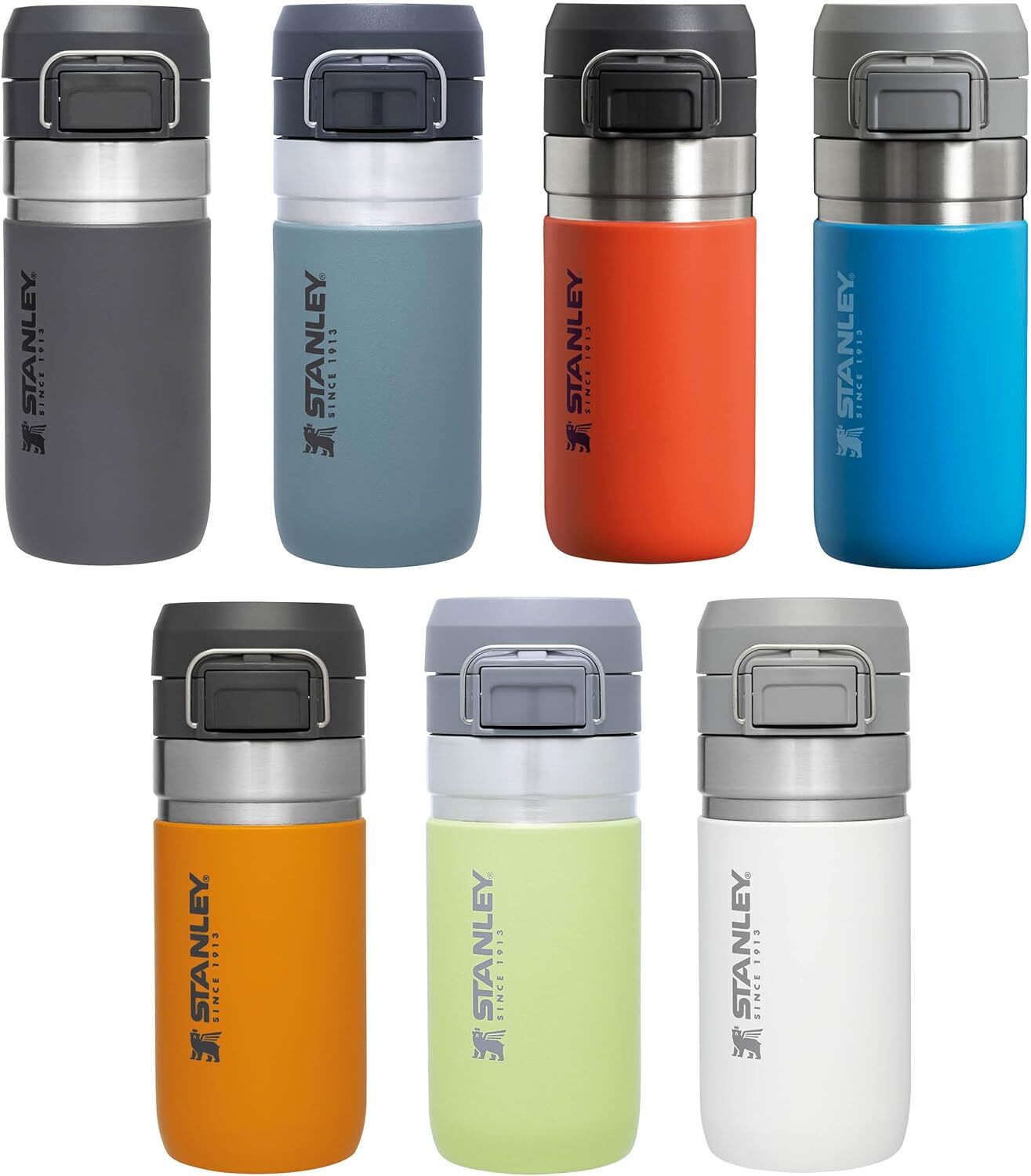 Stanley Quick Flip Stainless Steel Water Bottle 0.7L, Leakproof,Tigerlily Plum | eBay