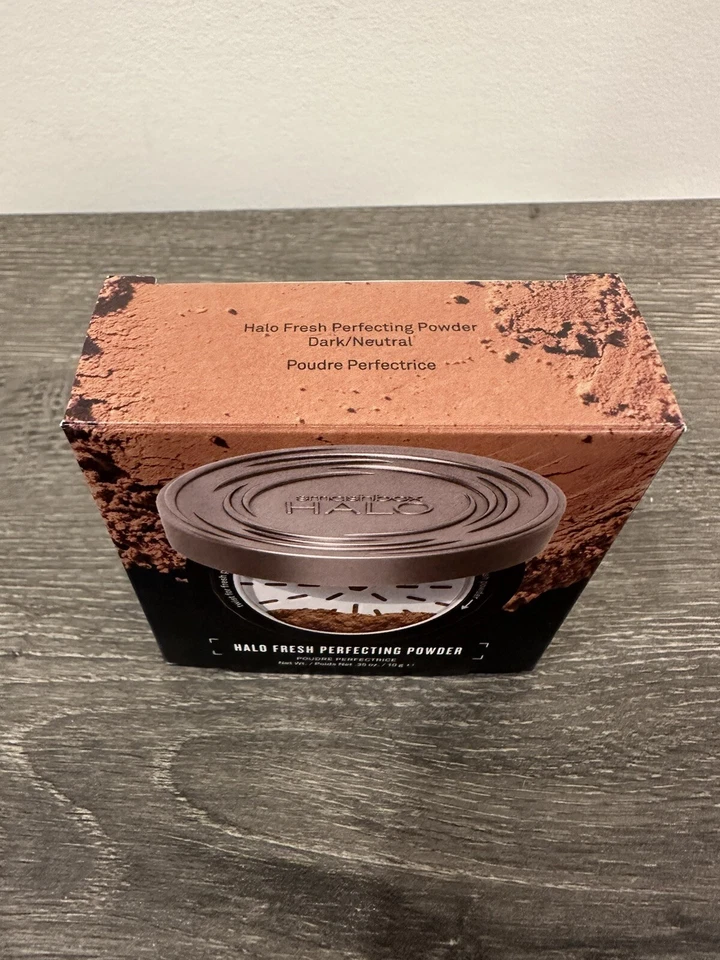 New Smashbox Halo Hydrating Perfecting Powder Dark/Neutral 0.35 Oz /10 g *READ* - Image 4 of 4