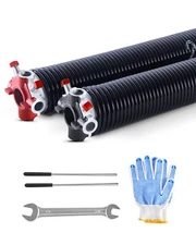 Garage Door Torsion Springs Pair of 0.225 x 2 x 27 inch with Winding Bars