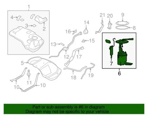 Conjunto de bomba de combustible original Ford Escape Mercury Mariner 2010-2012 L8Z-9H307-CA Foto 2 de 2