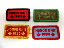 Boy Scout Patch - Honor Unit - 1980, 1982, 1983, 1984