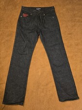 Red Ape Black Jeans with Argylle Pockets Boys size 12