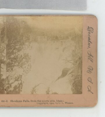 Shoshone Falls from South Side Idaho ID International Stereoview