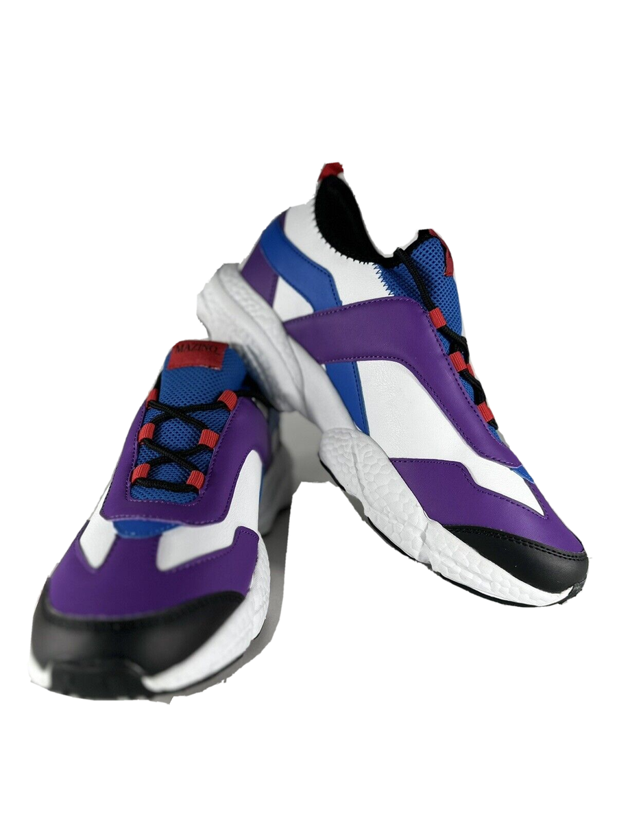 Mazino Scoria Fashion Chunky Sneakers Purple Blue Red Black Men's