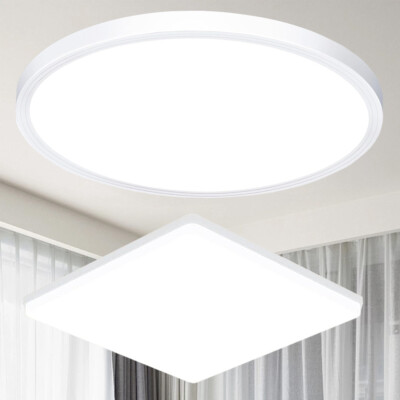 LED Deckenlampe Deckenleuchte Schlafzimmer Wohnzimmer Panel Ultraslim Flurlampe