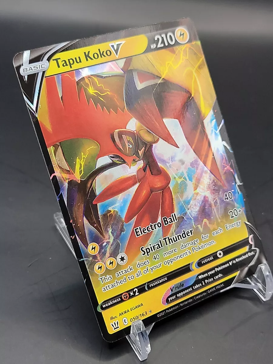 Tapu Koko V 50/163 Battle Styles - Pokemon Card *Pack Fresh* Full Art Rare