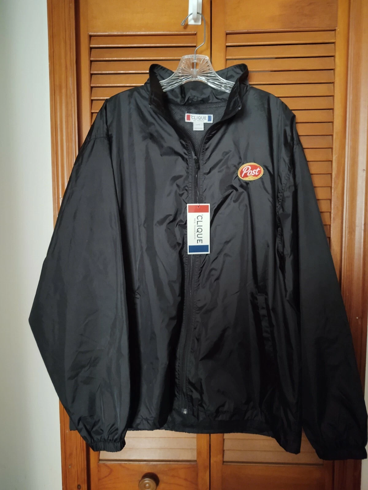 New Post Genuine Lightweight Windbreaker Jacket Black Size X-large by Clique
