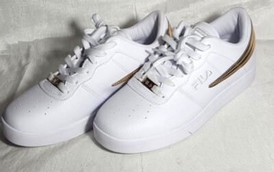 FILA Women's Vulc 13 Low Sneakers White Metallic Gold US - Main Image