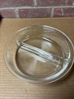 Pyrex 595 Clear Divided Casserole, Vintage