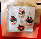 Vintage Snowman Christmas ornaments set of 4 glass Snowman — photo 4