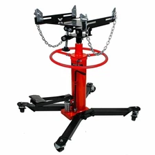 Red 2 Stage Steel Hydraulic Transmission Jack Stand Gearbox Lifter Hoist 1100Lbs