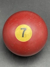 Vintage Bakelite 2 1/4" Billiard Ball Pool Ball Replacement Ball 7 Maroon