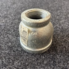 1-1/2 x 1-Inch Galvanized Coupling