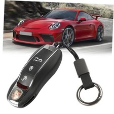 Compatible with Porsche Key Fob Cover,Leather Key Fob Shell Cover Compatible