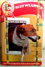 Ideal Pet Products RUFF WEATHER Dog Door Medium 7.25" x 13" Flap SEALED