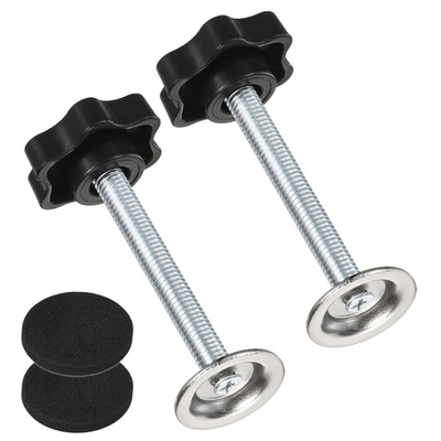 #ad 2 Pack M8x60mm Star Clamping Knobs with Screws Pressure Plate Rubber Pad $17.76