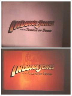 2 INDIANA JONES AND TEMPLE OF DOOM TRAILERS SUPER 8 COLOUR SOUND 50FT CINE FILM