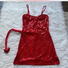 Dreamgirl sequin devil dress Halloween costume. XS